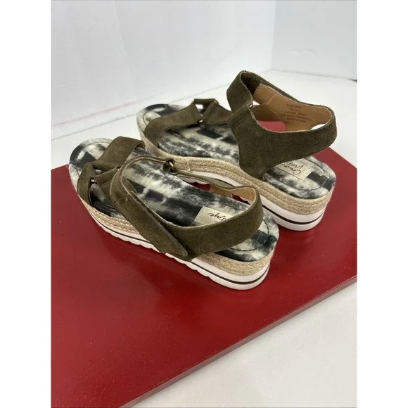 CROWN VINTAGE‎ Korine Espadrille Wedge Platform Sandals Women's Size 7M Beach - Picture 3 of 9